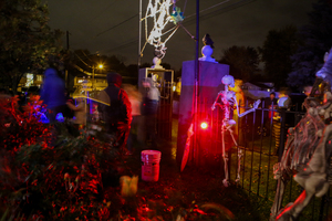 Since 2003, the Dombroski family has transformed their home into a haunted house in Liverpool. 
