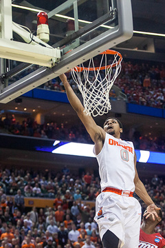 Gbinije finished an easy two points on the fast break. 