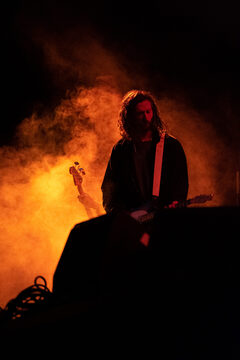 Clouds of smoke billow onto the stage as The Strokes take to the floor. Formed in 1998, the band was met with warm applause by the audience when they came out to perform. 
