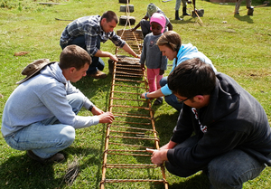 SU’s Engineers Without Borders works on a construction project in Kenya. Shortly after the SU chapter was started in 2007, the organization adopted the Kenya Project and made plans to renovate an orphanage in Kinangop.