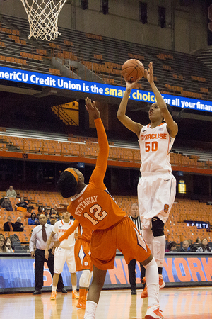 Briana Day and her sister Bria have helped Syracuse's frontcourt depth and will likely continue to be viable options over the coming years. 