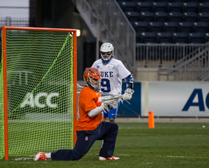 Bobby Wardwell made eight saves in the second half as Syracuse came back to beat Duke 16-15 on Friday. 