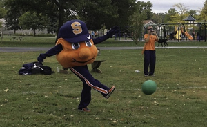 The tournament Bill Leaf Memorial Kickball Tournament, pays tribute to Bill Leaf ’02 who was killed by a drunk-driver in 2006 on Interstate 81. 