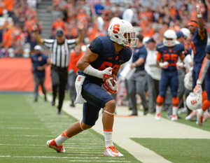 Although Syracuse's offense was otherwise listless against Notre Dame on Saturday, senior Jarrod West displayed his deep-ball rapport with Terrel Hunt for the second week in a row.