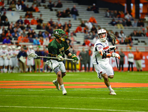 Dylan Donahue scored for goals against Siena in a game where the Saints defense was more focused on fellow starting attack Kevin Rice and Randy Staats.