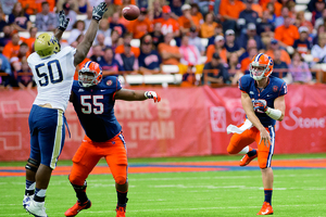 Rob Trudo started at right guard against LSU. He will do so again against USF after coming into the season as the team's center. 