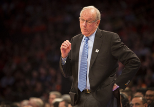 Syracuse head coach Jim Boeheim can't speak with players or coaches, but can still participate in his weekly radio show. He discussed a variety of topics Thursday night.