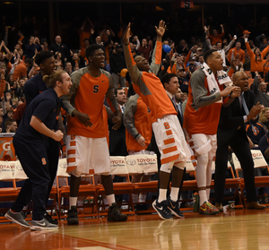 Tyler Lydon and Franklin Howard both played minutes for the Orange off the bench, with Lydon netting seven points for SU.