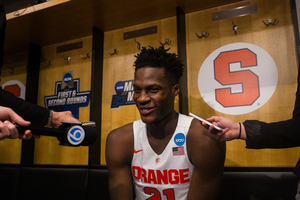 Tyler Roberson and Syracuse will hold an open practice and media session Thursday at the United Center in Chicago.