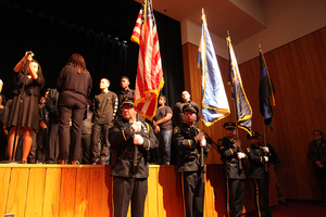 The ceremony was dedicated to Syracuse Police Department Officer James Morris, who died last week at the age of 56. Morris served as a police officer for more than 20 years. The ceremony fell on the same day as the memorial for Morris.

