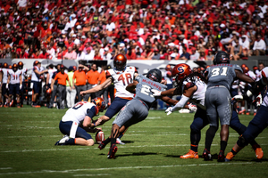 Murphy, pictured here against North Carolina State, passed John Bishop in the Syracuse record books Saturday.