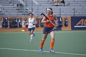 Chiara Gutsche leads Syracuse in goals on the season, now with eight after her two on Sunday.