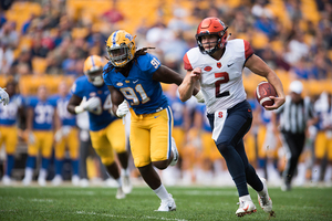 Eric Dungey paced SU's stagnant running game with 70 yards but struggled in his own right through the air. 