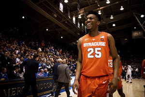 Tyus Battle, pictured earlier this season against Duke, scored 32 points in the road win. 