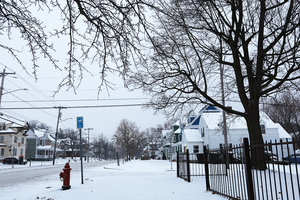 The National Weather Service issued a winter storm warning for central New York that will end Monday night. 