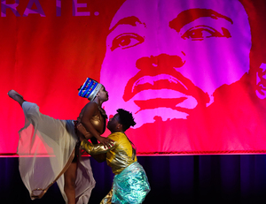 Dominique's Dance Creations (above), the Black Celestial Choral Ensemble and Syracuse University's 2020 MLK Community Choir provided the celebration's music and dance.