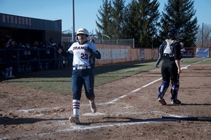 Lailoni Mayfield went 0-for-3 with a strikeout against No. 20 Texas Tech, Syracuse's first opponent in a doubleheader.