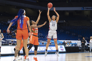 UConn sank 12 of their 13 first half free throws, compared to the Orange’s four.
