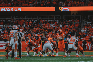 A week ago, Syracuse turned to Shrader’s legs and a dump-off pass that Tucker turned into a 28-yard score when it needed the game-tying touchdown.