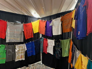 The Clothesline Project is a national initiative that offers survivors the opportunity to express their emotions and empathize with one another, in order to grow from their trauma.