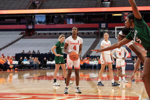 Despite Teisha Hyman's season-high 27 points, Louisville capitalized on a lackluster Syracuse second half to hand the Orange its first loss in conference play