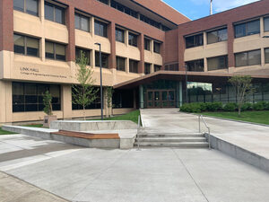 Pete Sala, Syracuse University's vice president and chief campus facilities officer, said renovations in Link Hall over the summer addressed accessibility by modifying its two entrances, removing the stairs formerly outside the building and adding snow melt equipment underneath nearby sidewalks.