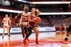 Dyaisha Fair knocked down four first half 3-pointers, while Syracuse turned the ball over 24 times in a 79-73 win over Alabama in the ACC/SEC Challenge.