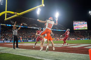 Oronde Gadsden II logged 74 receiving yards and two touchdowns in SU's Holiday Bowl win over Washington State.