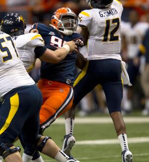 Chandler Jones (center) vs. West Virginia