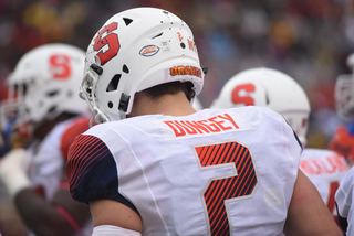 Dungey stands near the sideline.