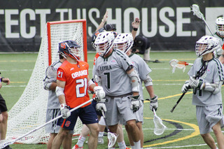 Pat Spencer (3 goals, 6 assists) got the best of Nick Mellen, SU's best defender