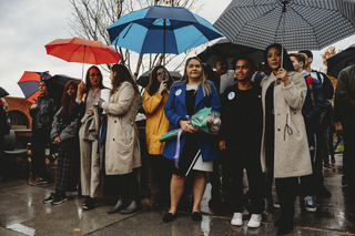 Remembrance Scholar alumni return to watch the new set of Remembrance Scholars.