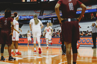 Syracuse used a 26-10 run to close out the first half and build a double-digit lead.